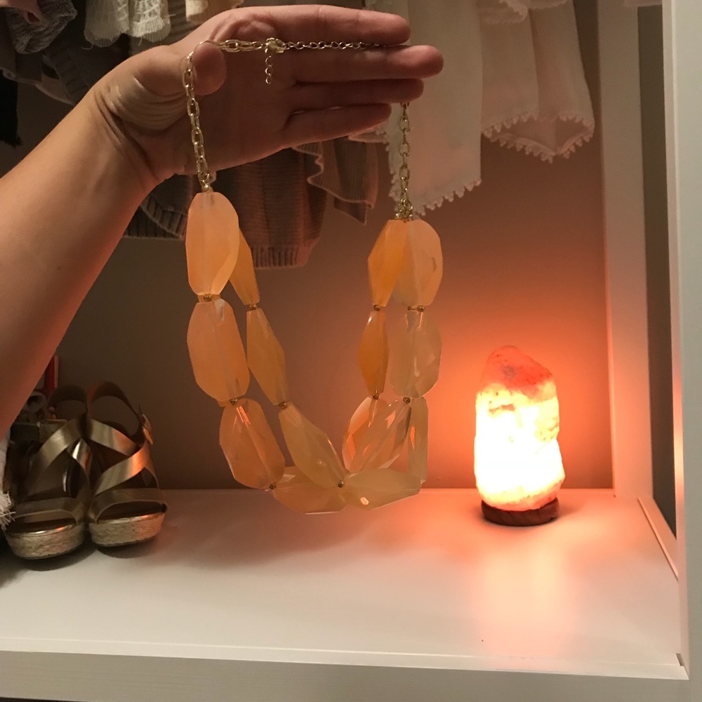 Coral chunky necklace